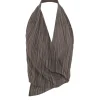 Etna, calma print silk top