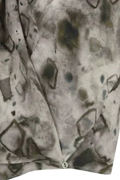 Etna, top de seda elmas print