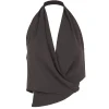 Etna, top in graphite silk
