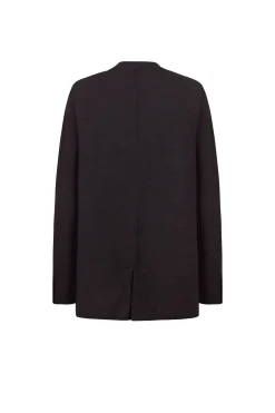 Fania, blueberry linen and viscose jacket