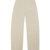 Fania, linen and viscose stone grey pants