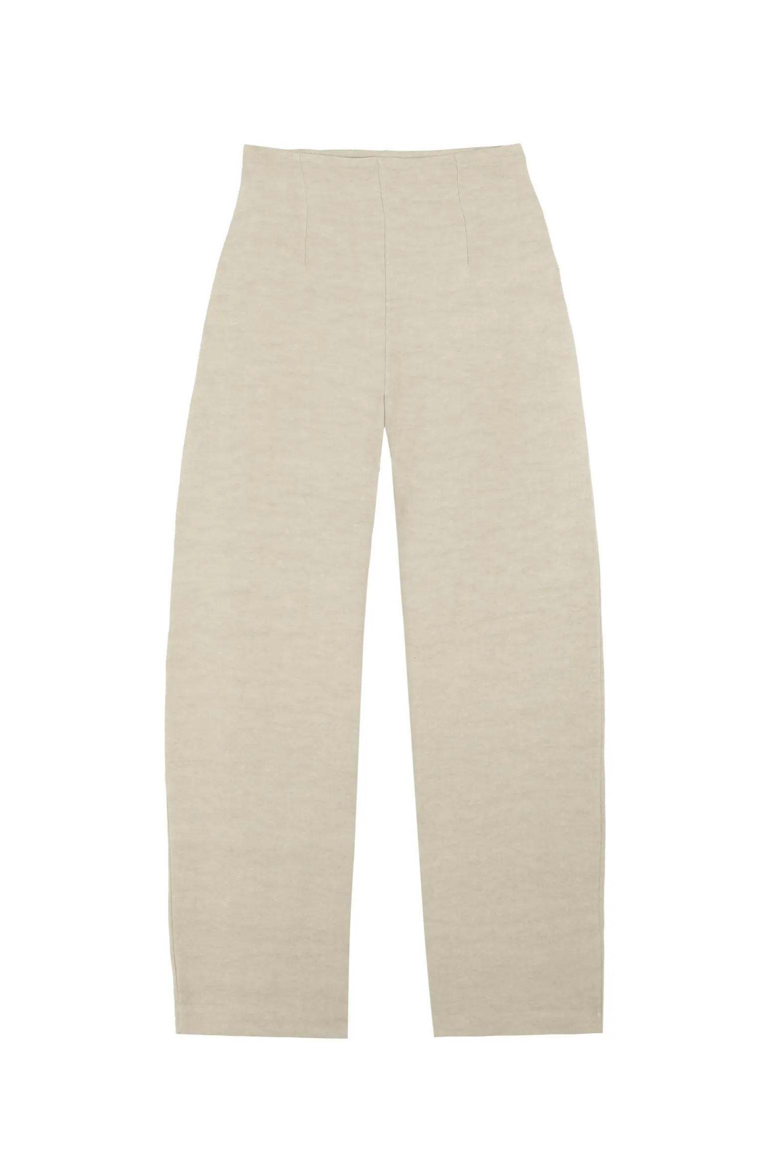 Fania, linen and viscose stone grey pants