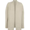 Fania, stone gray linen and viscose jacket