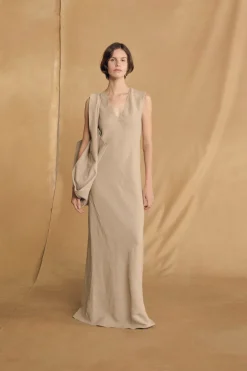Fania, stone long dress