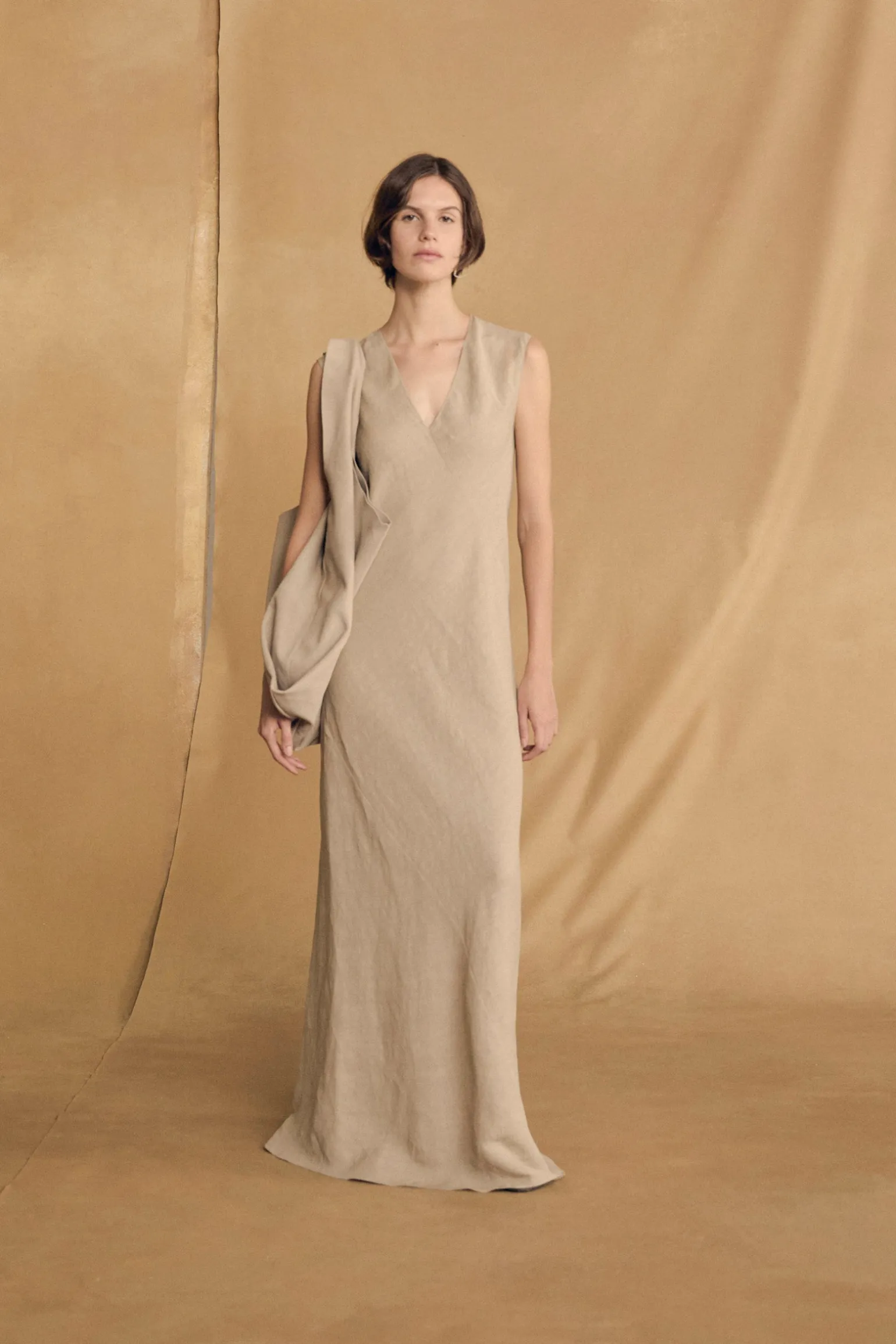 Fania, stone long dress