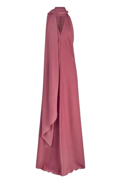 Farah, convertible dress in pink silk