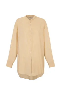 Fernanda, beige silk shirt