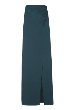 Fiona, blue wrap skirt