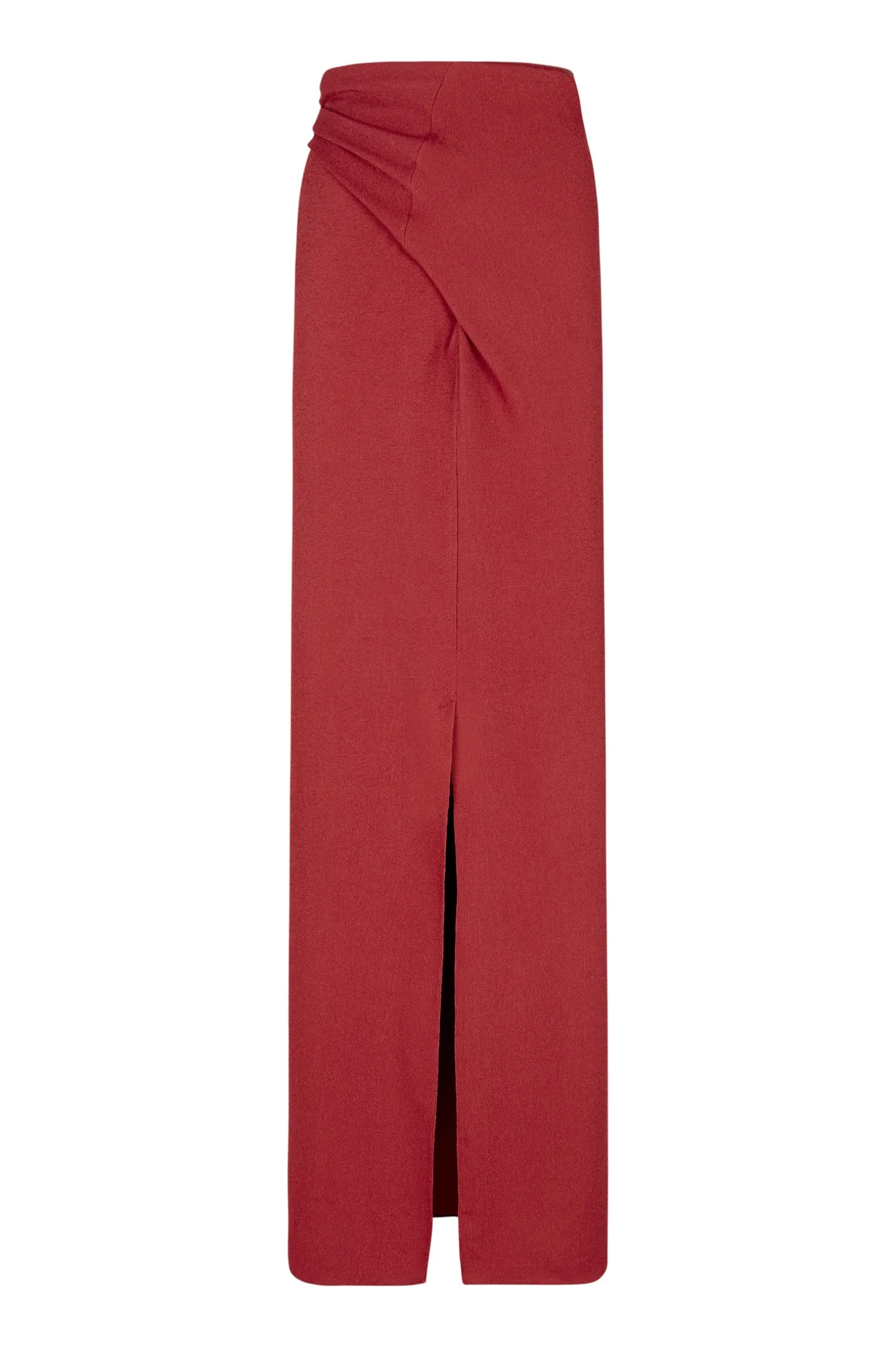 Fiona, carmine red wrap skirt
