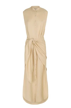 Frances, dress in vanilla silk
