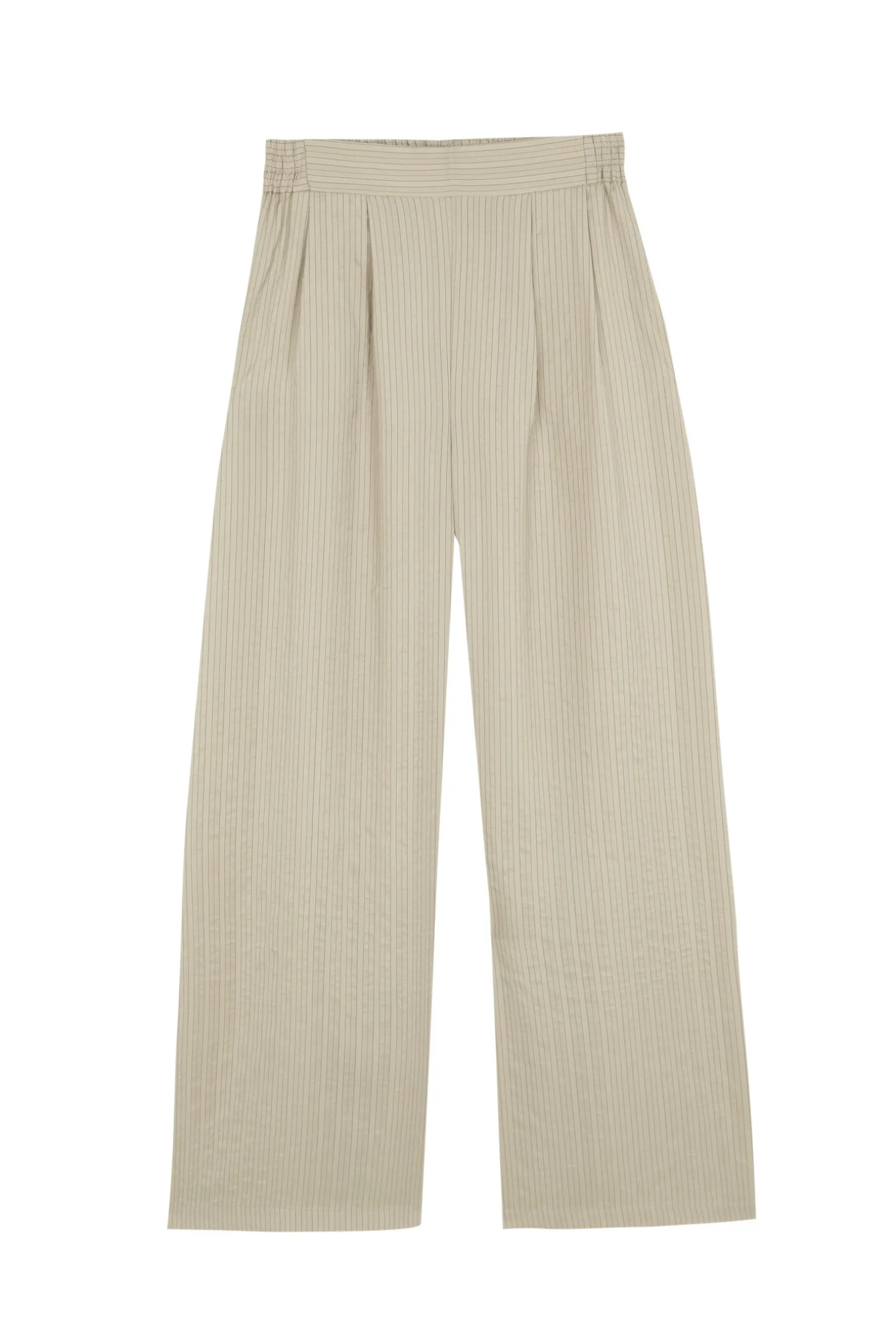 Francisca, cinnamon striped silk pants