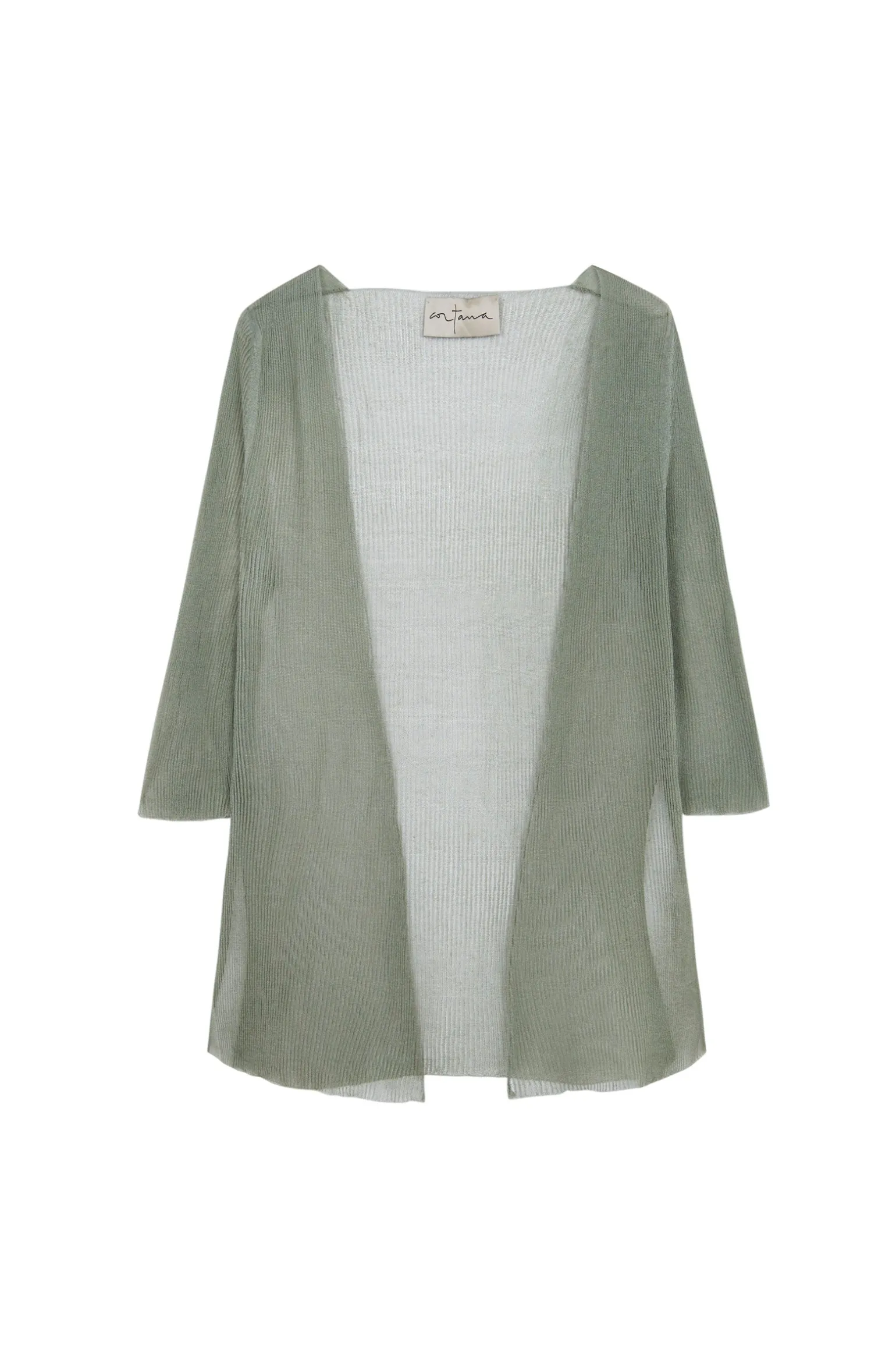 Giulia, aqua silk knit jacket