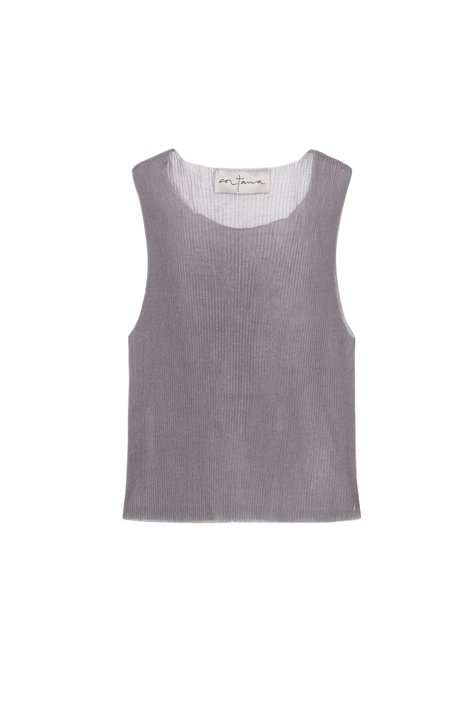 Giulia, lavender silk knit top