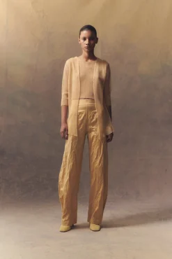 Giulia, peach silk knit jacket