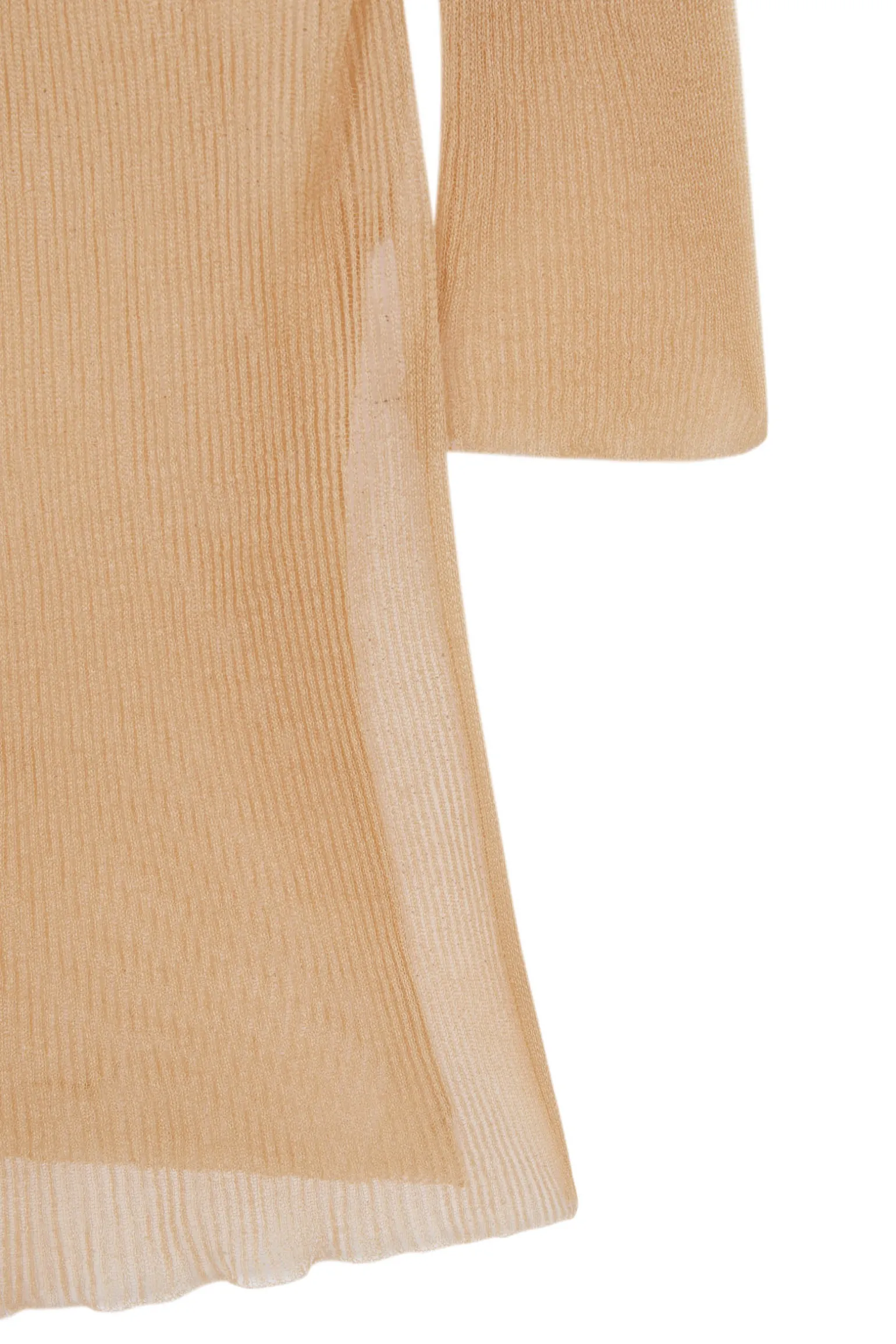 Giulia, peach silk knit jacket