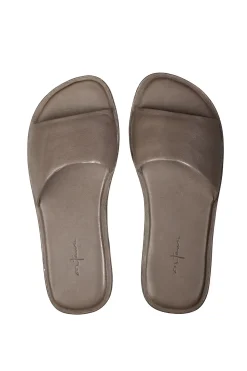 Heidi, dark gray flip flops
