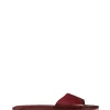 Heidi, flip flops in dark red