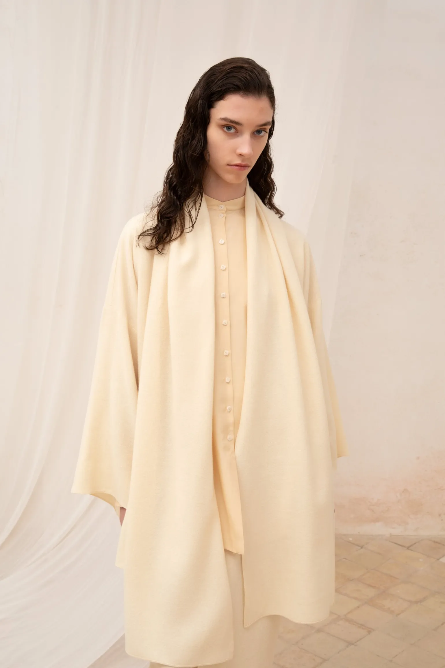 Jack, ivory yak wool jacket
