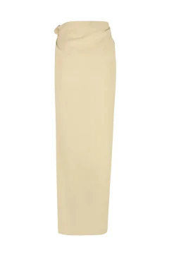 Jackie, ivory yak wool sarong skirt