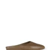Jackie, mule in khaki green leather