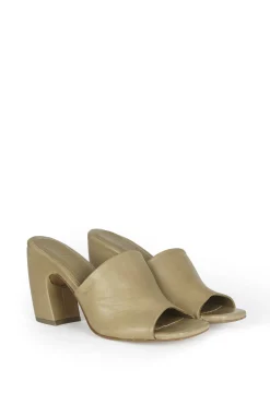 Janis, mules in green