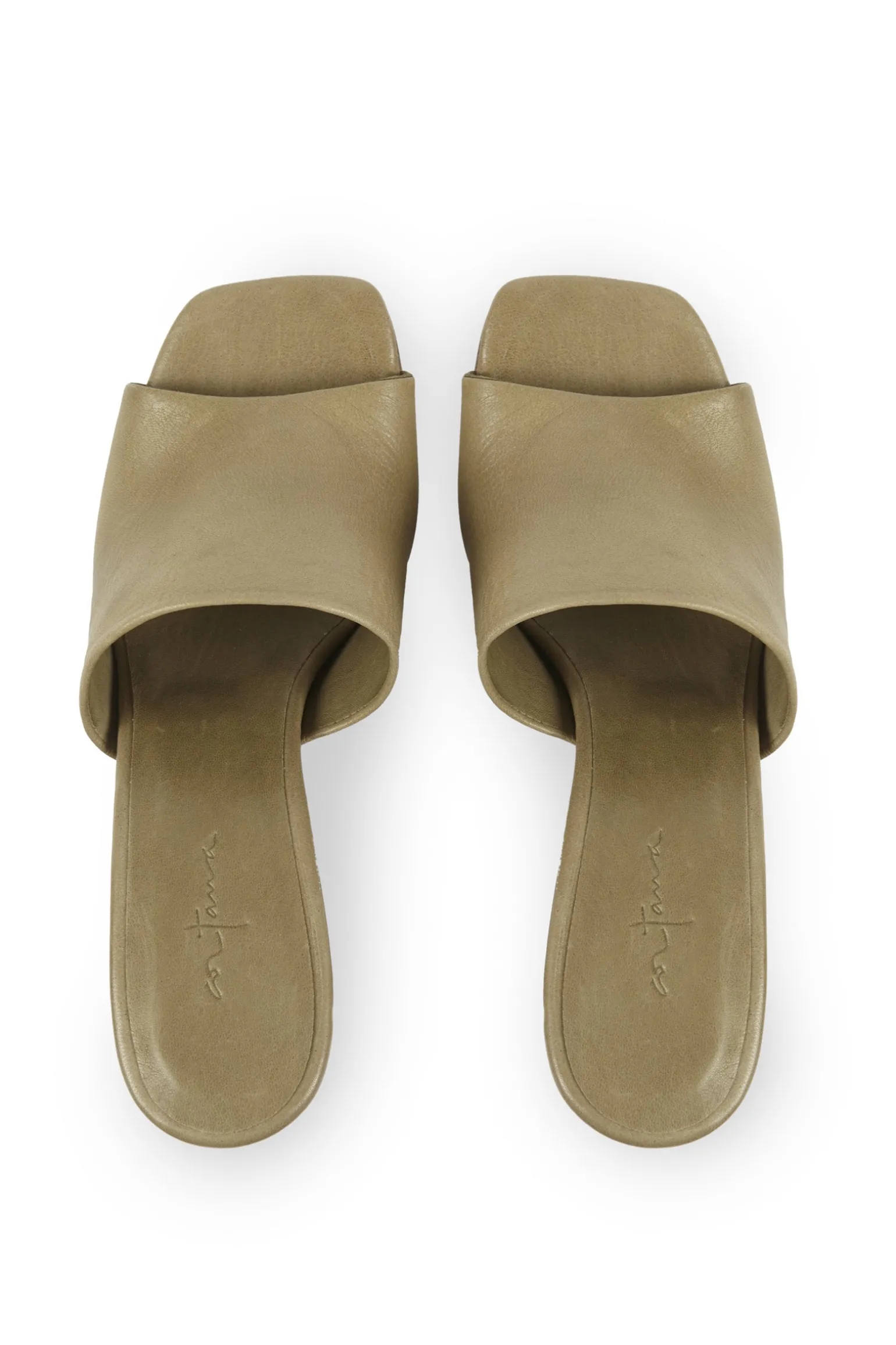 Janis, mules in green