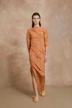 Janis, mules in peach