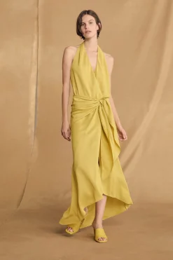 Janis, yellow suede mules