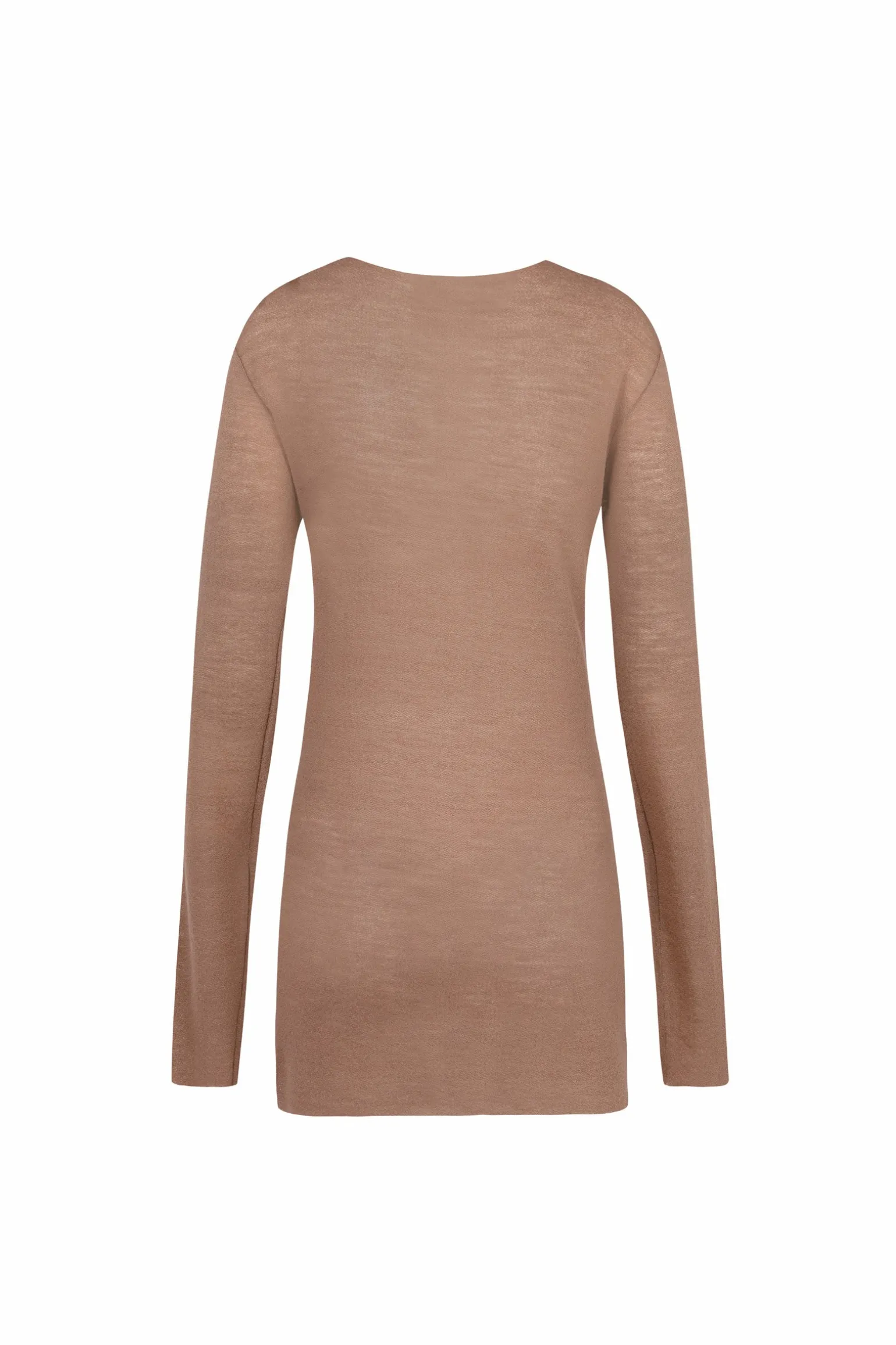 Jen, dune virgin wool top