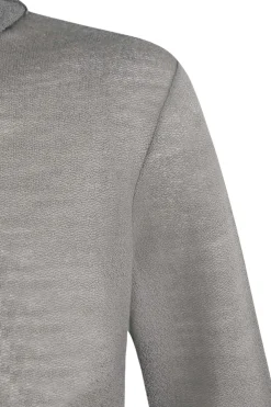 Jenna, gray virgin wool top
