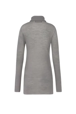 Jenna, gray virgin wool top