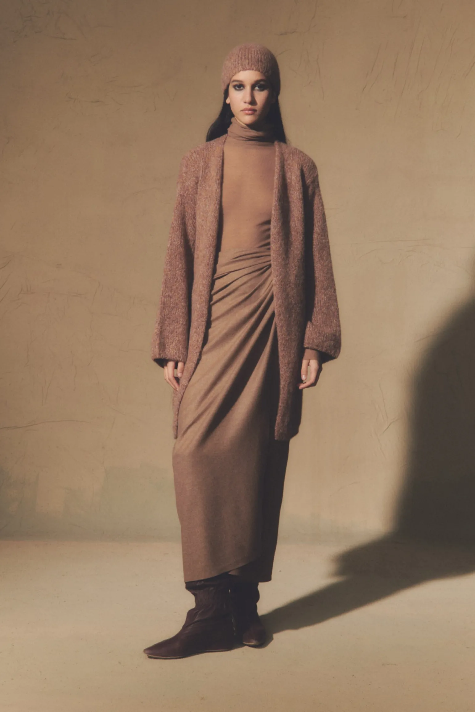 Jenna, gray virgin wool top