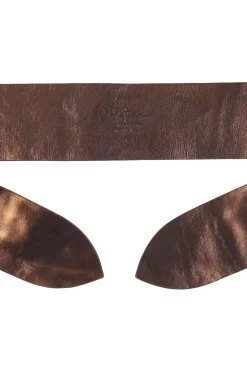 Jin 6, dark bronze leather knotted belt
