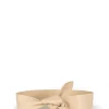 Jin 6, knotted belt in beige leather