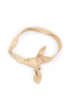 Jin 6, knotted belt in beige leather