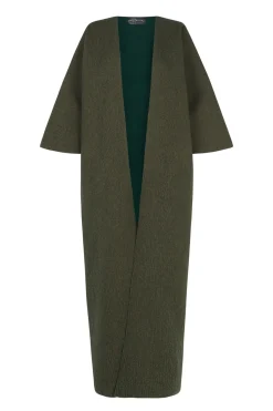 Jo, green double-sided coat