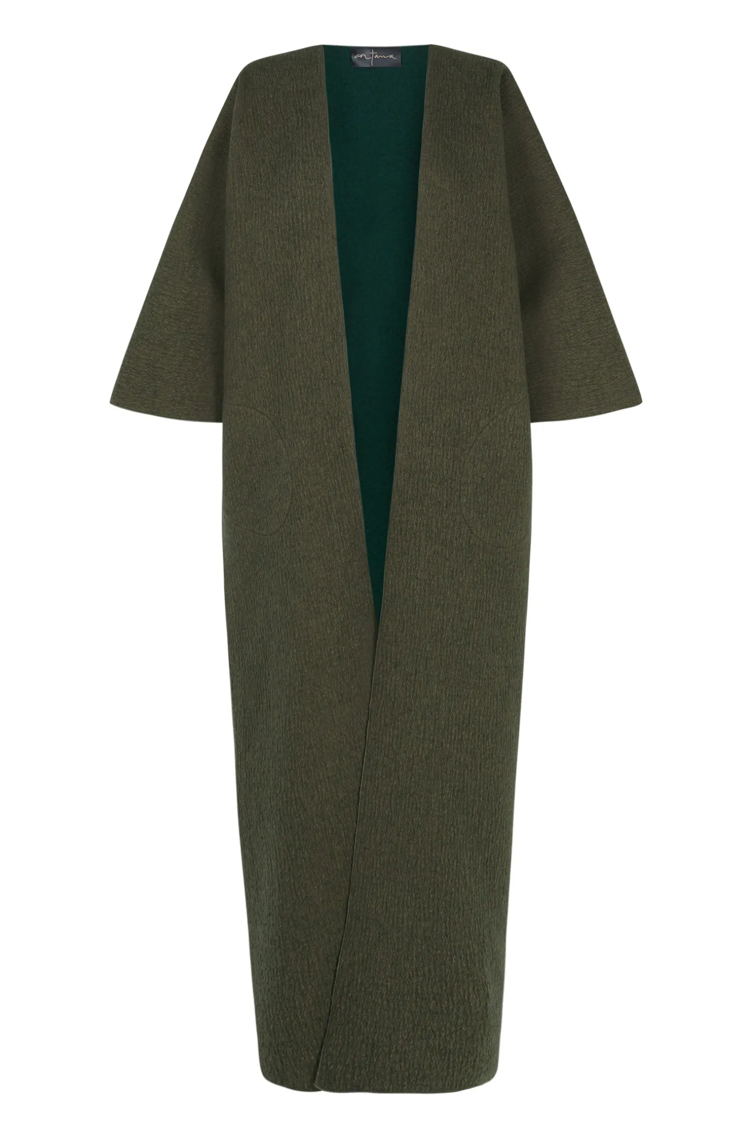 Jo, green double-sided coat