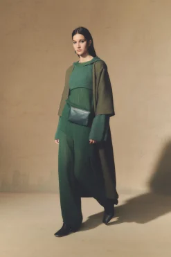 Jo, green double-sided coat