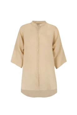 Jules, camisa en ramio beige