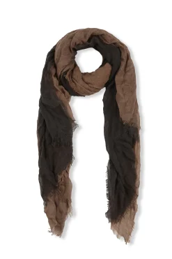 Jules, graphite tricolor scarf