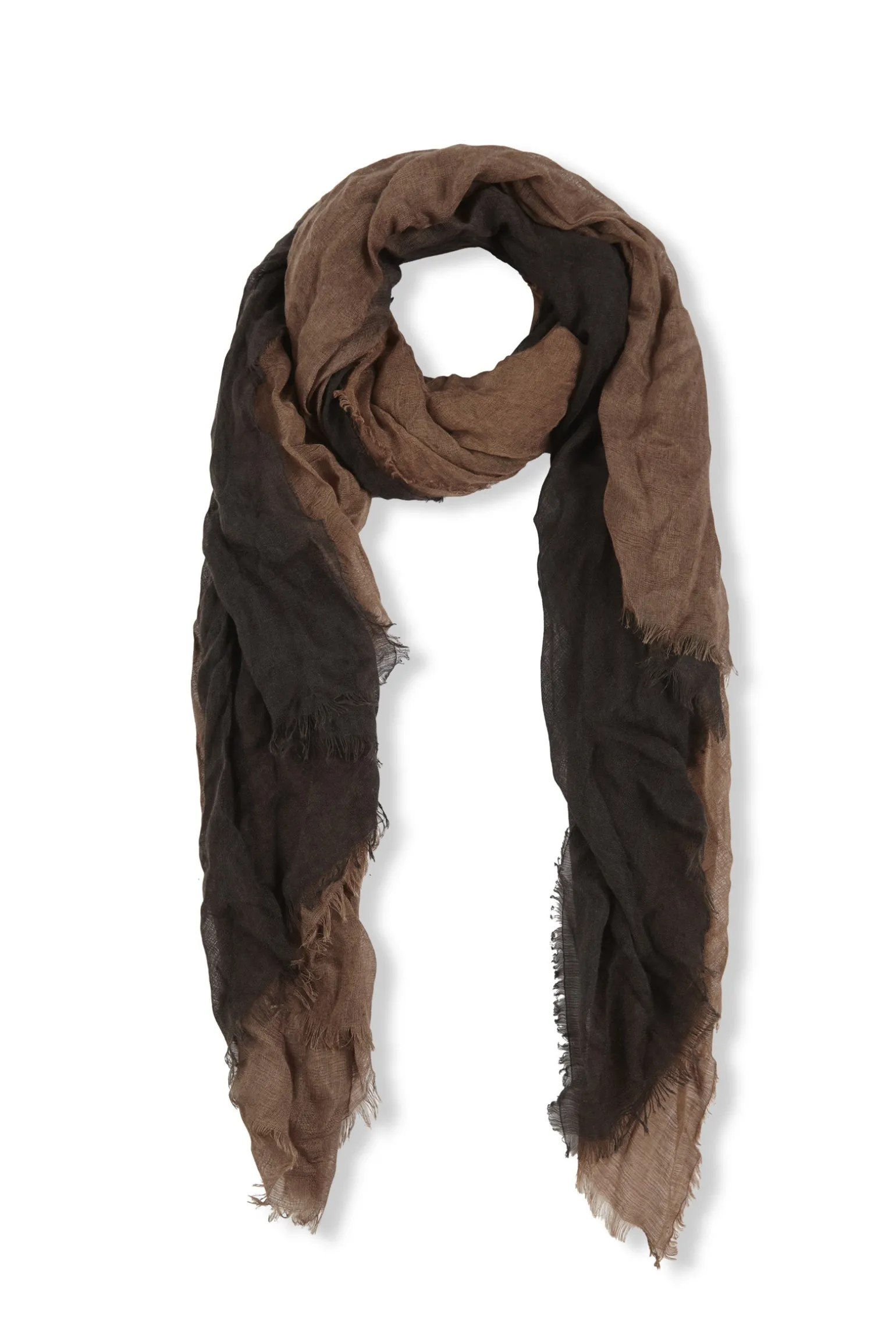 Jules, graphite tricolor scarf