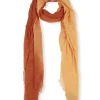 Jules, orange tricolor scarf