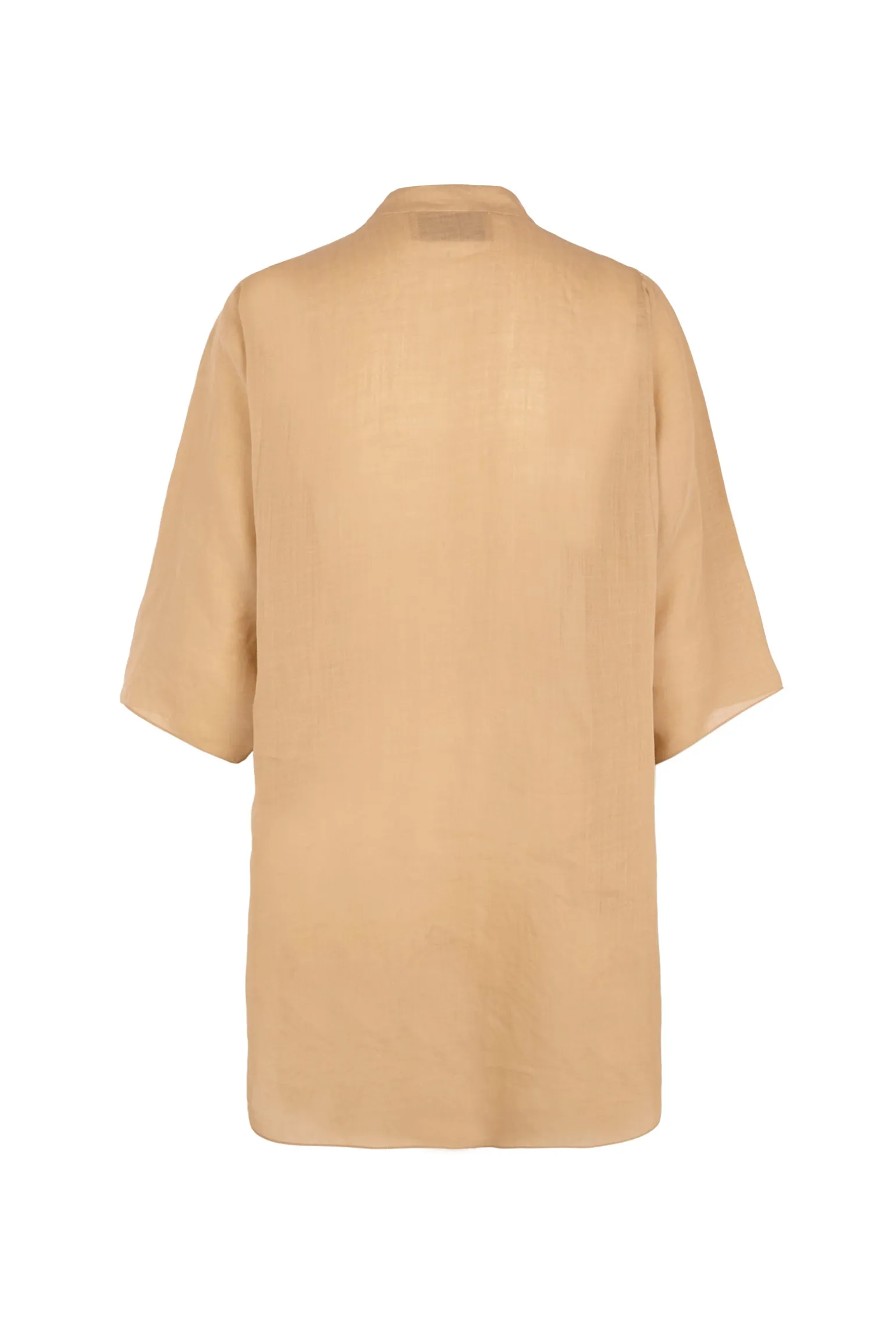 Jules, pink sand ramie shirt
