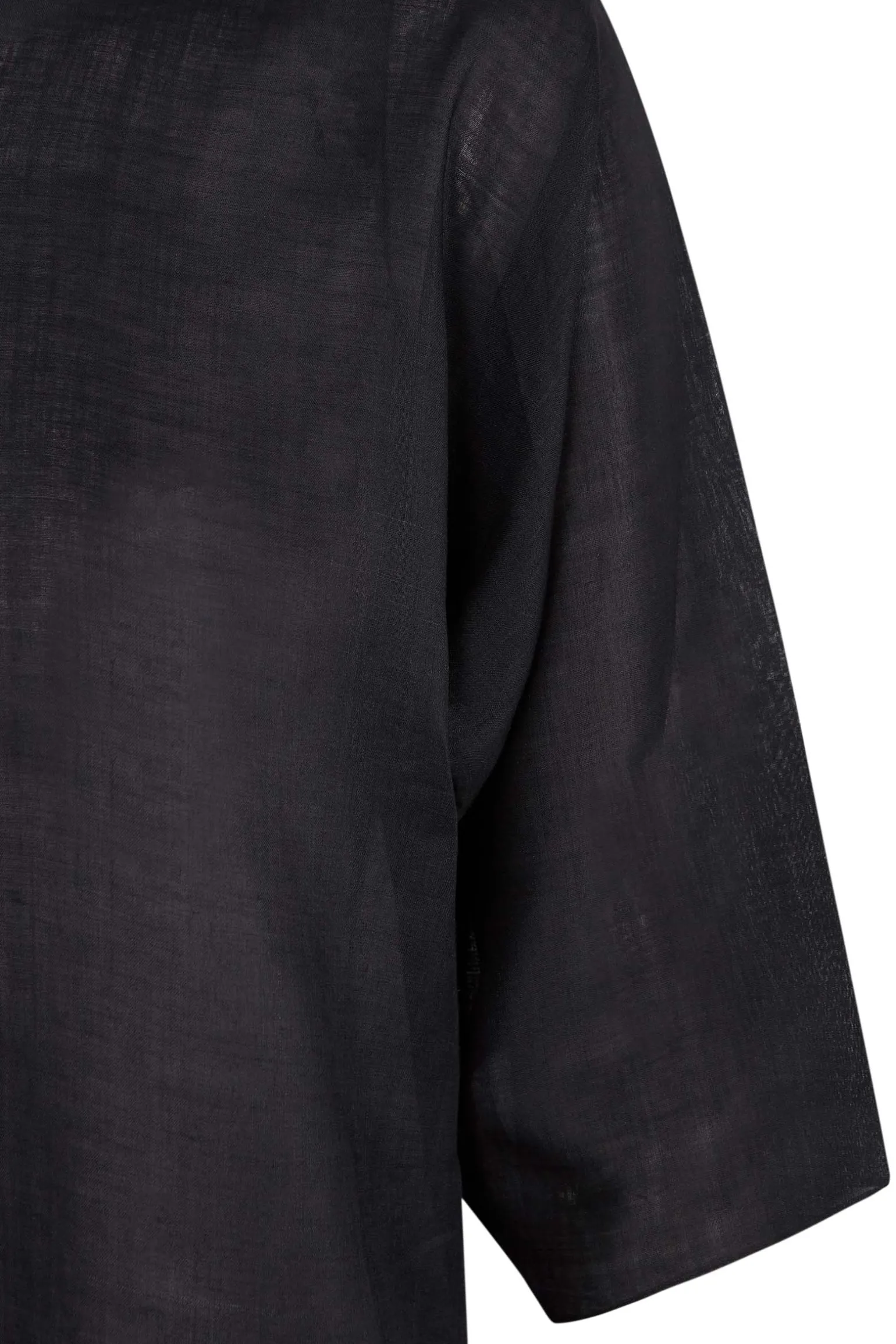 Jules, smoke gray ramie top