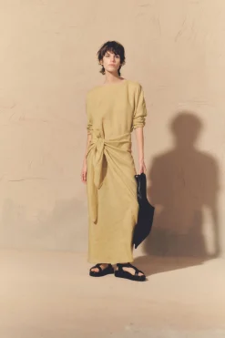 June, camomile ramie dress