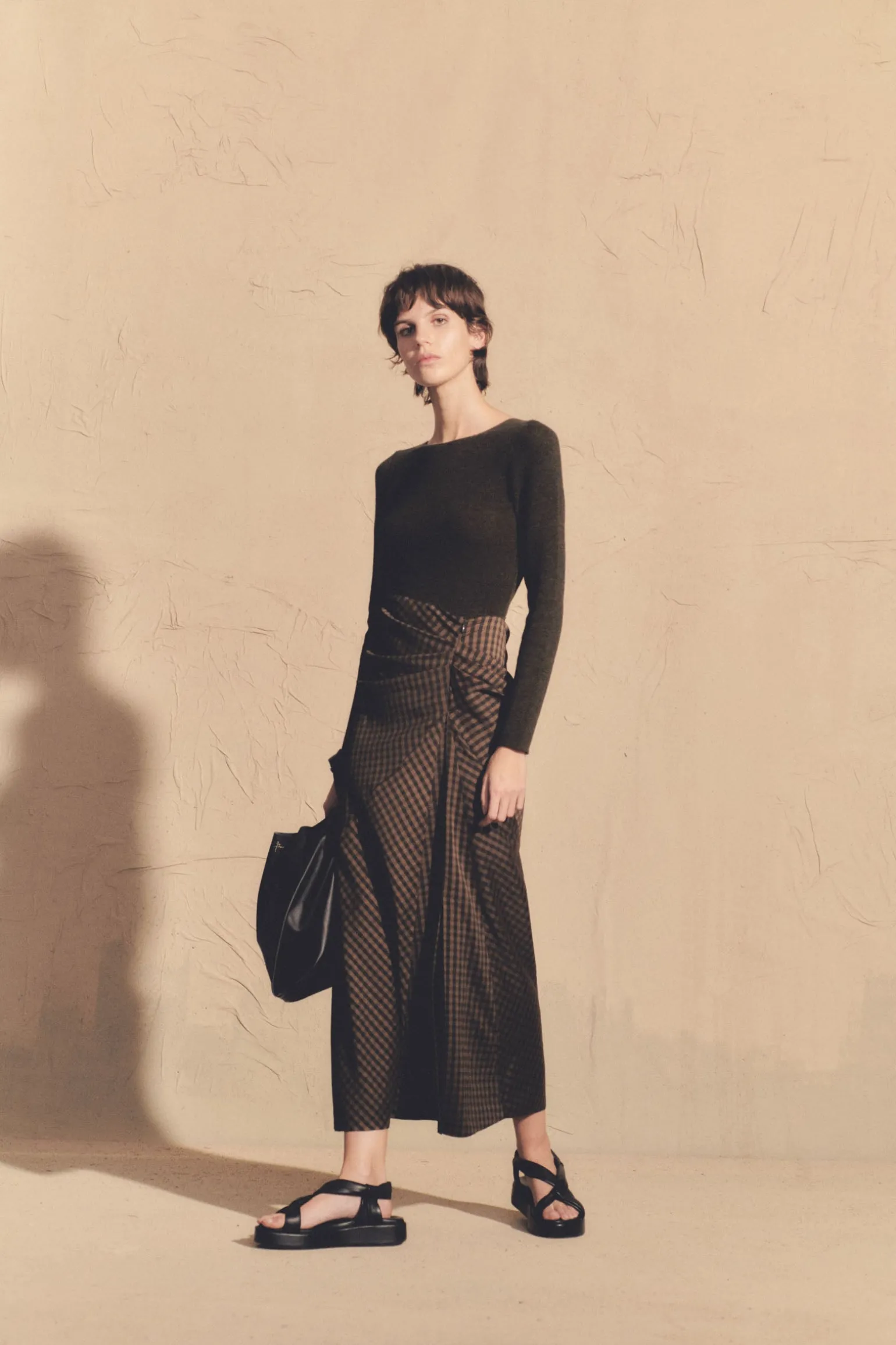 Kai, melange brown cashmere jumper