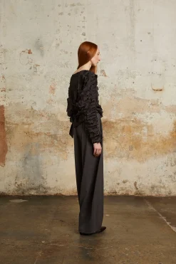 Kaz, grey silk pants