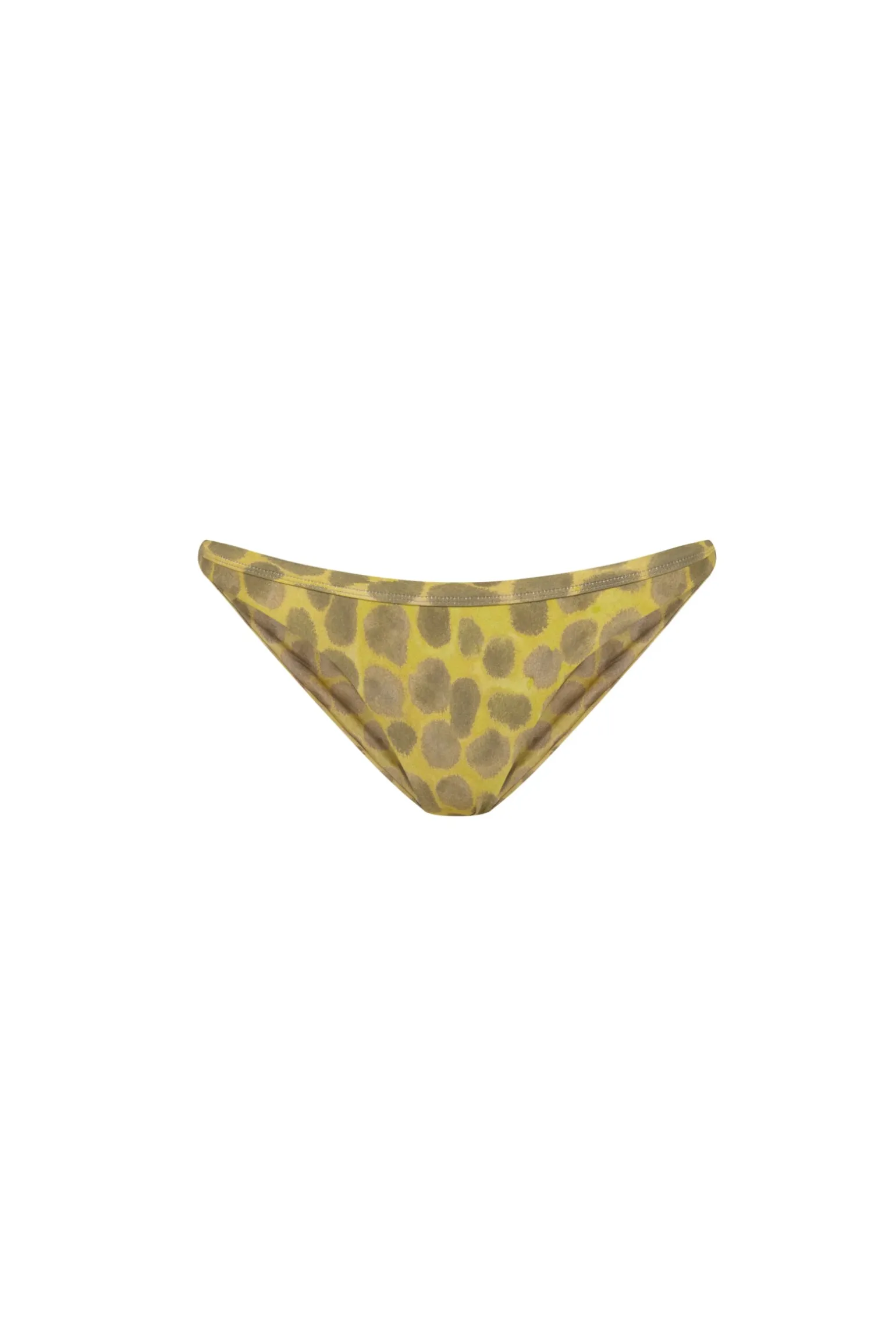 Khata, feline print low bikini brief in recycled polyamide