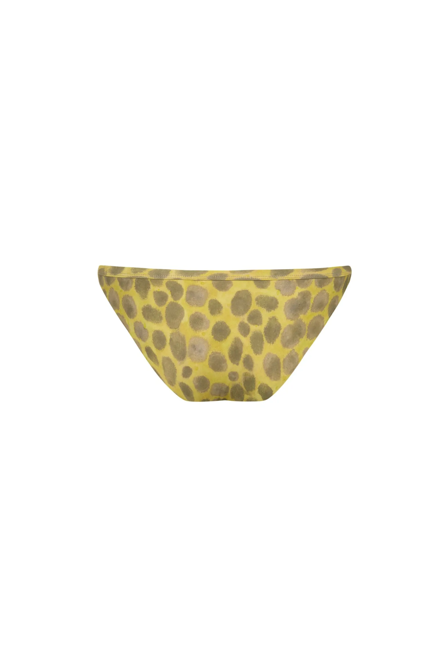 Khata, feline print low bikini brief in recycled polyamide