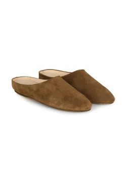 Kibal, brown suede mules